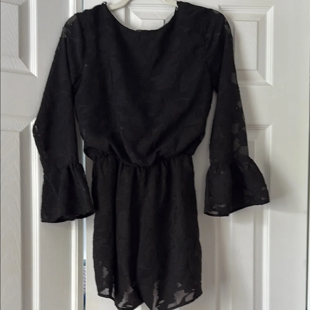 Miami Black Long Sleeve Dress - Picture 3 of 3